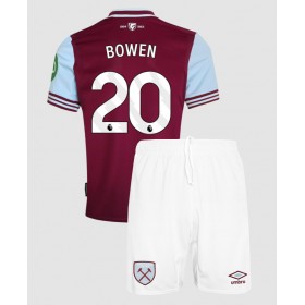 West Ham United Jarrod Bowen #20 Hemmakläder Barn 2024-25 Kortärmad (+ Korta byxor)